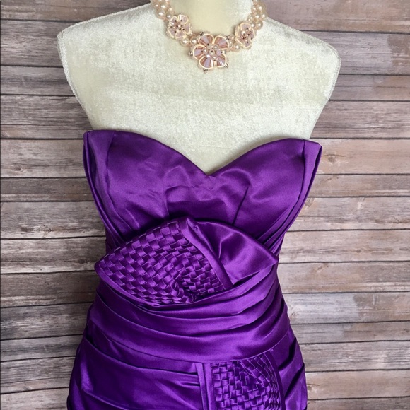 🔥New Terani Couture Purple Prom Gown 8/S - Picture 3 of 8